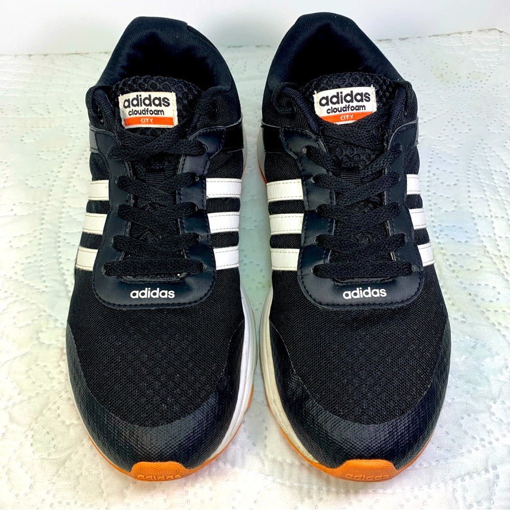 Adidas Cloudfoam City Running Shoes Black and White Men’s Size 11